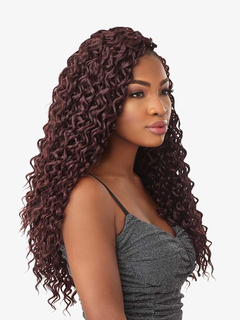 Natural Crochet Curly Hairstyle with Bangs NO leave out! LuluTress