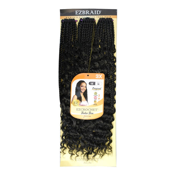 EZ BRAID EZ Crochet 3X Boho Box Braid (18inch) – Secret Blaze