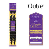 OUTRE Purple Pack Brazilian Bundle - Pre-stretched Loose Deep Bulk 24"