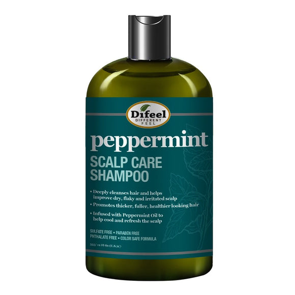 Difeel Peppermint Scalp Care Shampoo (12oz)